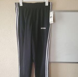 NWT Men's Adidas Essential Tricot 3-Stripe Black Z